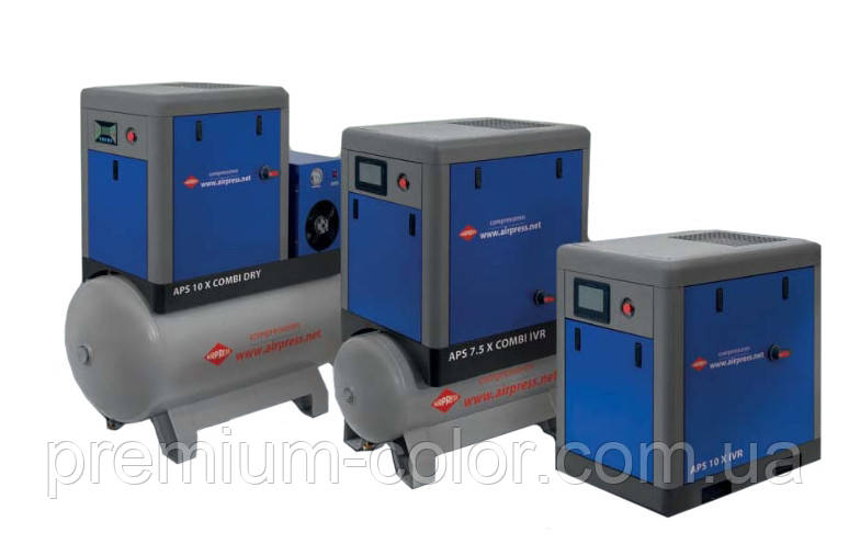 Компресор APS 15 Combi Dry X/с осушувачем, і ресивером, 500 л, фото 1