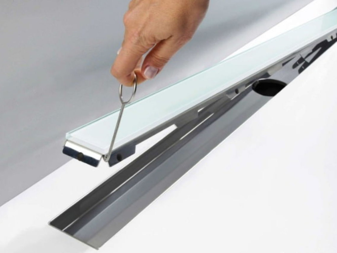 Трап для душу з білим глянцевим склом Epelli Giorno Ventro Bianco 60 см, фото 1