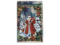 Фольгированный пакет для конфет №12 (25x40) (100 шт) "Дед Мороз с посохом"