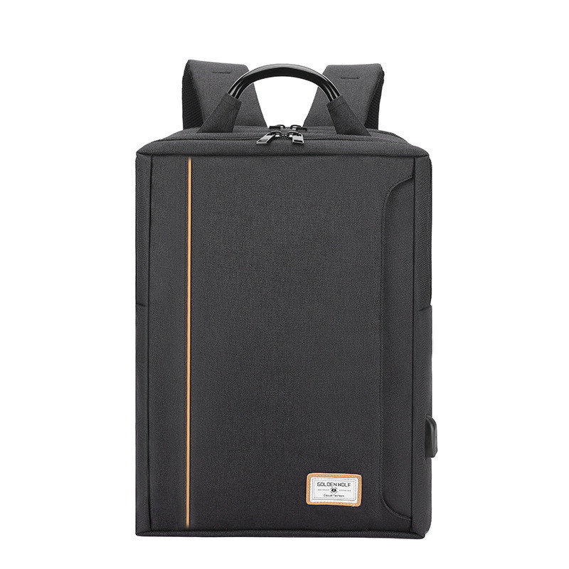 Тканевый городской рюкзак Golden Wolf GB00379 для ноутбука до 15,6, с USB портом и тремя отделениями, 22л