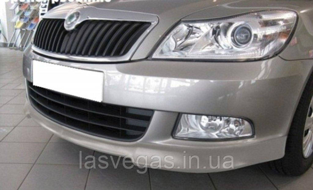 Зимова накладка в бампер Skoda Octavia A-5 2010-2014 (низ), фото 1