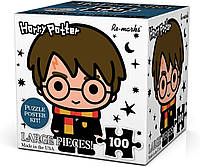Детский пазл игра - Гарри Поттер (коробка-куб) - пластиковые детали 100 шт.