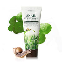 Крем для рук і ніг з муцином равлика Deoproce Moisture Hand&Body Snail Recovery 100 мл