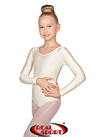 Купальник дитячий для танців молочний GM030133 (біфлекс, р-р 1-M, зріст 98-134 см)