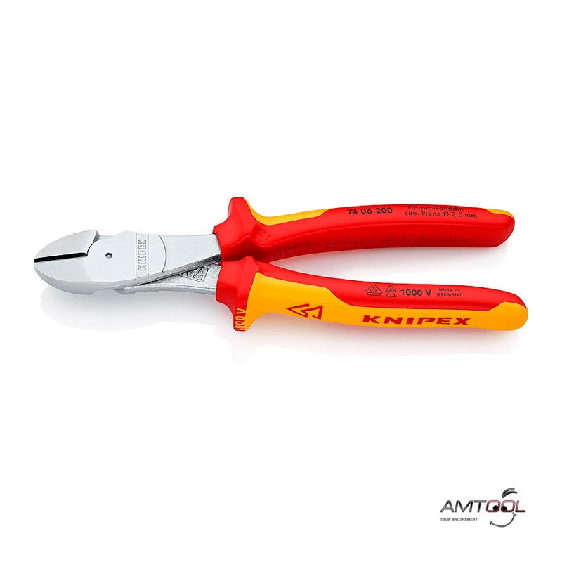 Кусачки бічні особливої потужності VDE 200 мм — Knipex 74 06 200