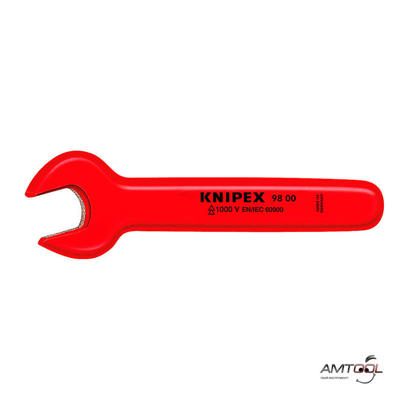 Ключ гайковий ріжковий 12 мм 1000V — Knipex 98 00 12, фото 1