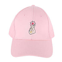 Кепка рожева в корейському стилі