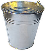 Відро оцинковане 10 літрів двошовне Ø 27 см h=26.5 см (Метид)