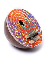 Калімба розписна з кокоса діаметр 16 см
