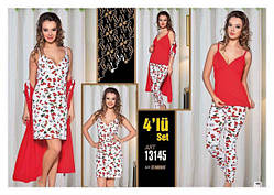 Комплект для сну з 4 предметів 13145 Lady Lingerie