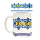 Кружка з синім рушником Україна