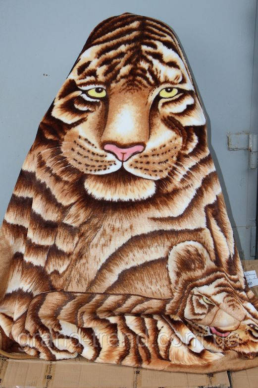 Акриловое плед-одеяло Евро стандарта тигры