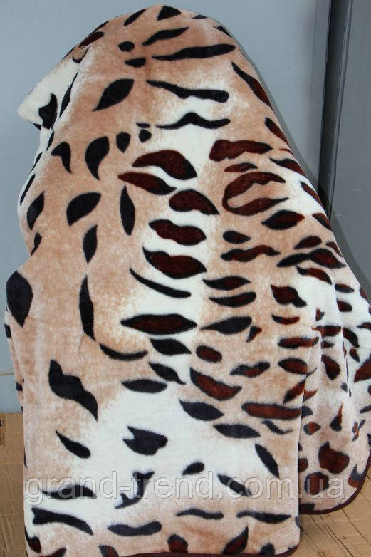 Акриловое плед-одеяло Евро размера - Леопард