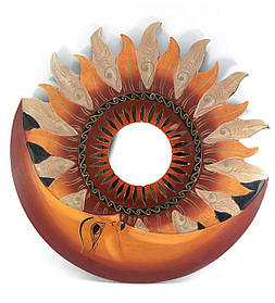 Дзеркало мозаїчне "Сонце та Місяць" (d-50 см)