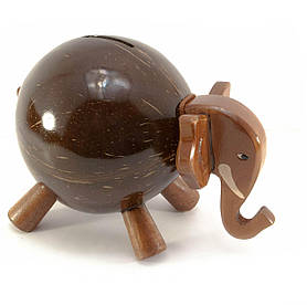 Скарбничка "Слон" кокосова (19х13х10 см)