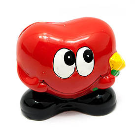 Керамічна скарбничка "Сердечко з квітами" (9,5х10х7 см)