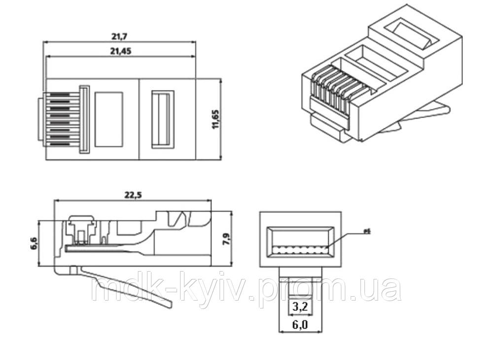 Колпачок защитный для разъема RJ-45 под витую пару - фото 4 - id-p1082688946