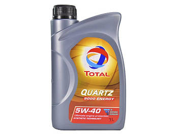 Моторне масло Total Quartz 9000 Energy 5W-40, 1л Для дизельних або бензинових моторів, без сажових фільтрів