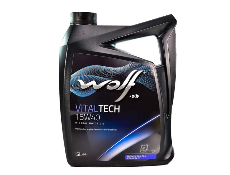 Моторне масло Wolf Vitaltech 15W-40 5 л