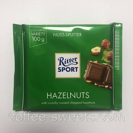 Шоколад Ritter Sport молочний HAZELNUTS (Hazelnuts) фундук, 100 г., фото 2