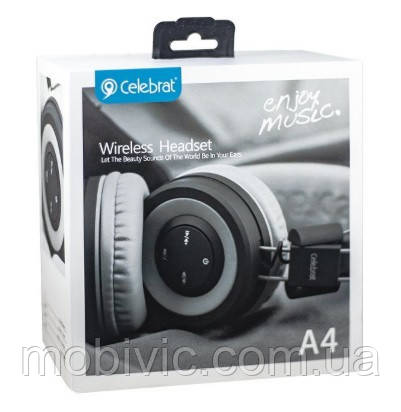 Bluetooth навушники Celebrat (Yisun) A04 (black) — ОРИГИНАЛ!