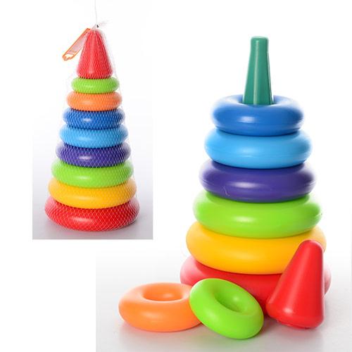 Пірамідка ТехноК Видувна 0984 іграшка для малюків, фото 1