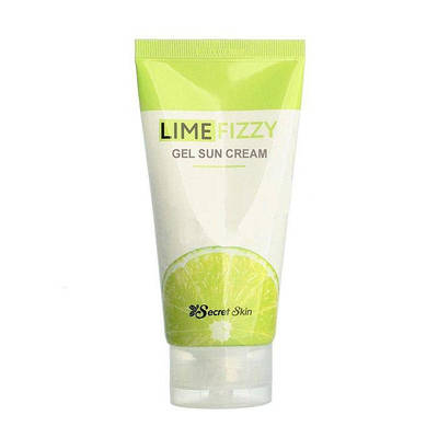 Сонцезахисний крем для обличчя з екстрактом лайма Secret Skin Lime Fizzy Gel Sun Cream SPF 50+ PA+++