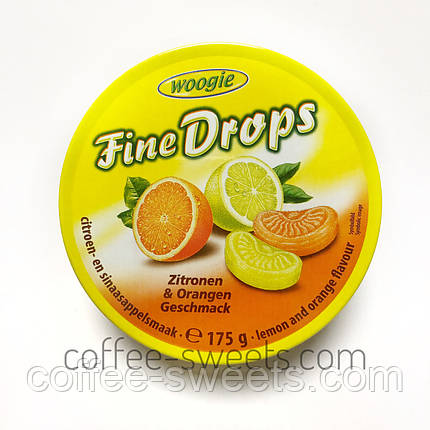 Льодяники Woogie Fine Drops зі смаком апельсина і лимона 200g, фото 2