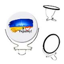Кругле дзеркало на підставці полі Я люблю Україну, фото 1