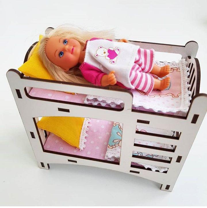 Комплект постельного белья хлопок для кукольного домика для кукол ЛОЛ на три спальных места - фото 8 - id-p1082791672