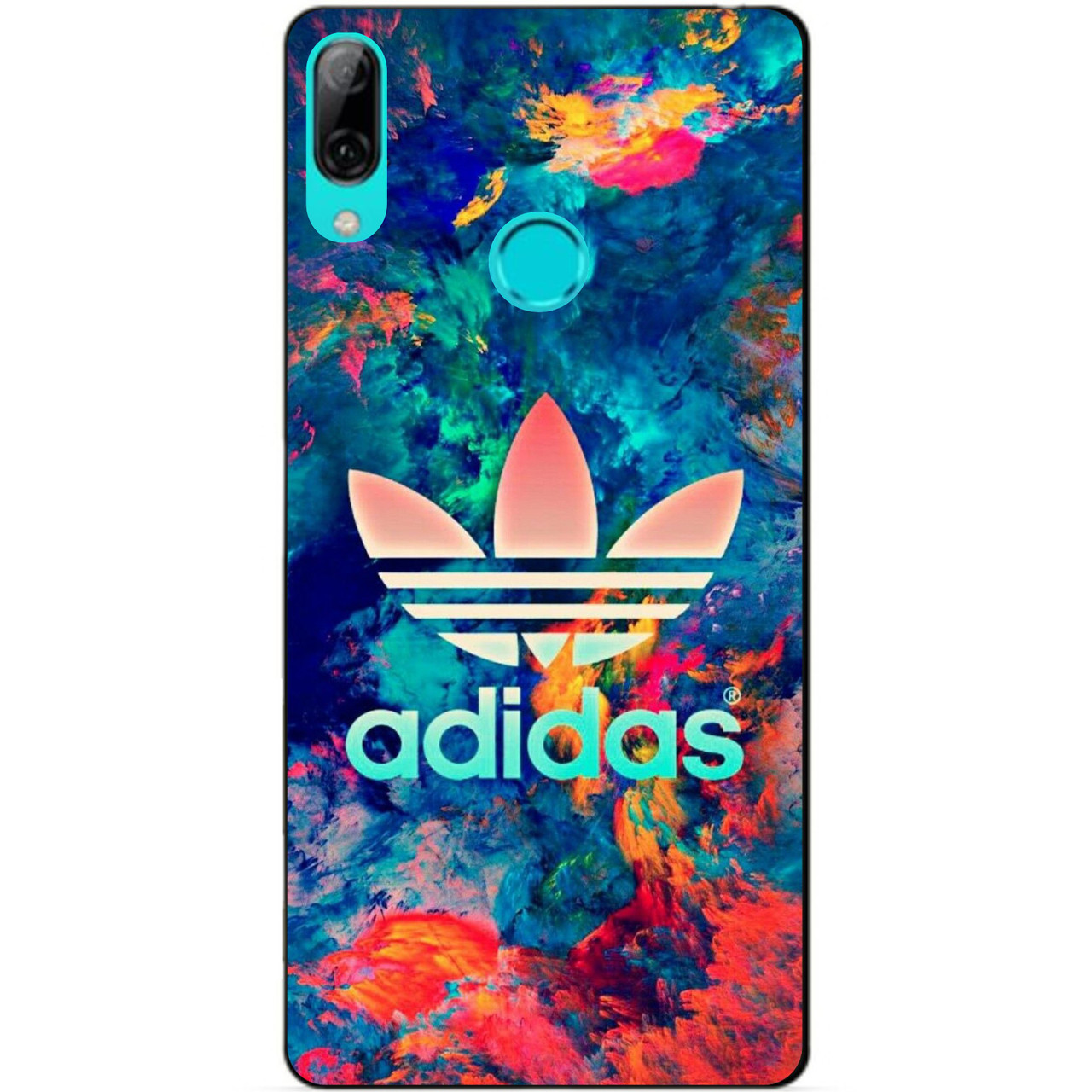 Силіконовий бампер чохол для Huawei P Smart 2019 з малюнком Адідас