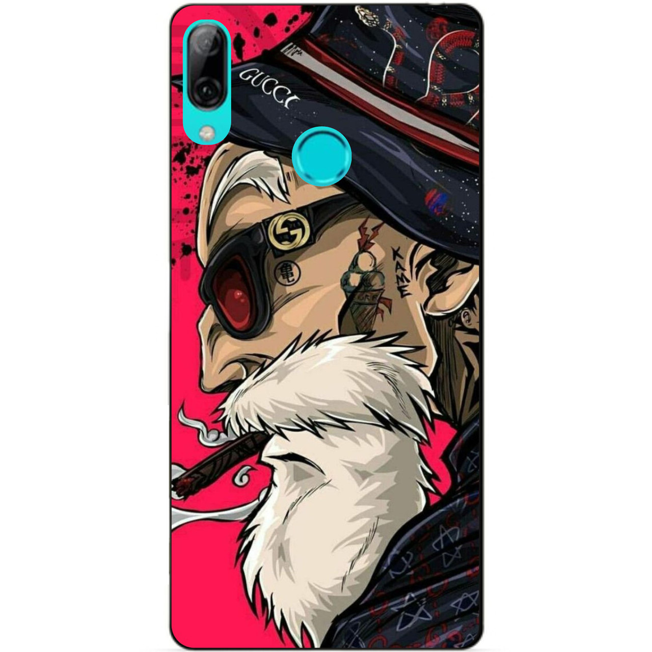 Силіконовий бампер чохол для Huawei P Smart 2019 з малюнком Дід Gucci