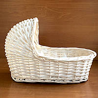 Коляска декоративна плетена 23 х 37 х 25 см