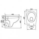 Підвісний унітаз із кришкою, фото 4