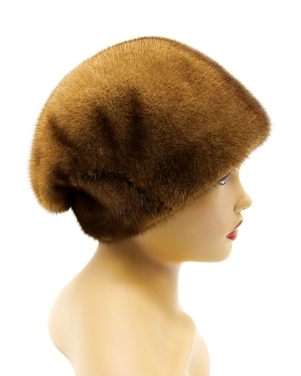 Женская зимняя шапка из меха норки "Бєти" пастель. - фото 2 - id-p185150156