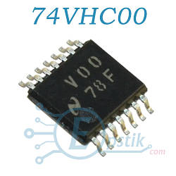 74VHC00, чотириканальний логічний елемент, TSSOP14