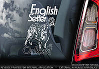 Английский сеттер (English Setter) стикер