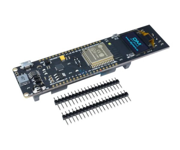 Плата розробника esp-32 c Oled-дисплеєм і відсіком 18650