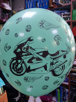 Повітряна куля для хлопчика з малюнком мотоцикл