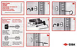 Замок Cisa 57.986 ALPS дверний перекодований двосистемний, фото 4