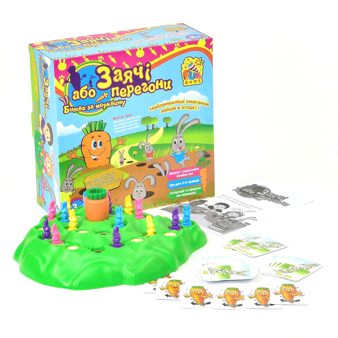 Настільна гра Заячі перегони Fun Game (7229) (Висмикни морквину)