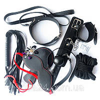 Фетиш набор БДСМ аксессуаров для садо-мазо Черный