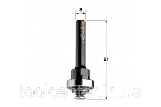 Державка СМТ 61х8 з довгим гвинтом для фрез, фото 2