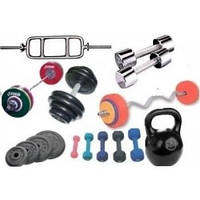 Гантелі, гирі, штанги та диски