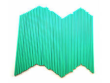 Палички для кейк-попсів бірюзові Україна 15 см (50 шт)