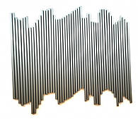 Палички для кейк-попсів срібло Україна 15 см (50 шт)