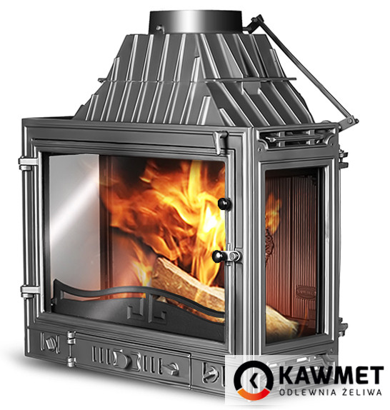 Камінна топка KAWMET W3LP Тристороння, фото 1