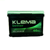 Акумулятор Klema better 6CT-60-0 60 Ah/600A R+ 0 (Клема) WESTA (ВЕСТА) Автомобільний АКБ Кислотний Україна НДC