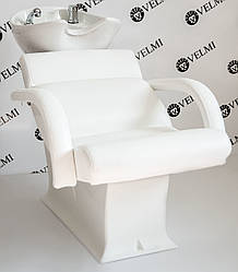 Мийка перукарська Lady One БІЛА мийка з кріслом для перукарських салонів краси