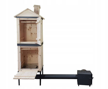 Велика коптильня 2 в1 для холодного та гарячого копчення Smoke House, фото 1